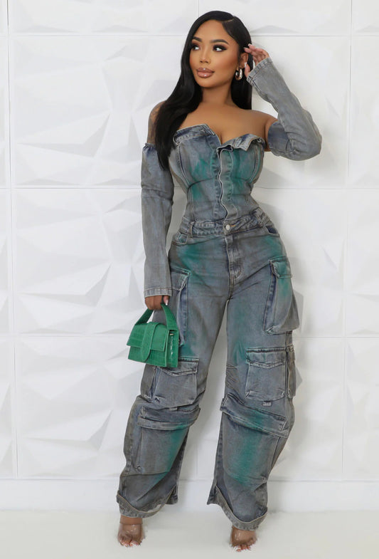 Khalí Denim Jumpsuit