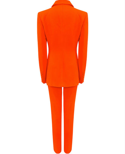 Neon Blaze Pants Suit