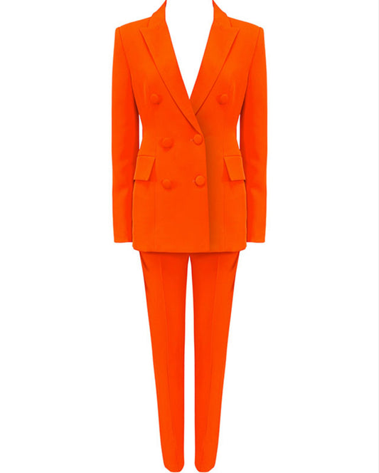 Neon Blaze Pants Suit