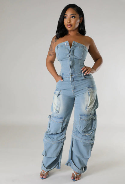 Khaleesi Denim Jumpsuit