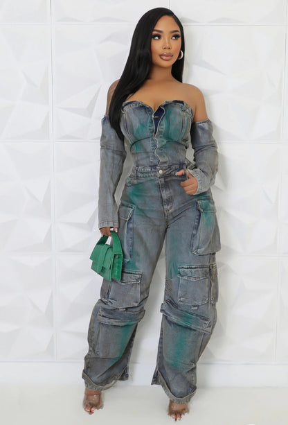 Khalí Denim Jumpsuit