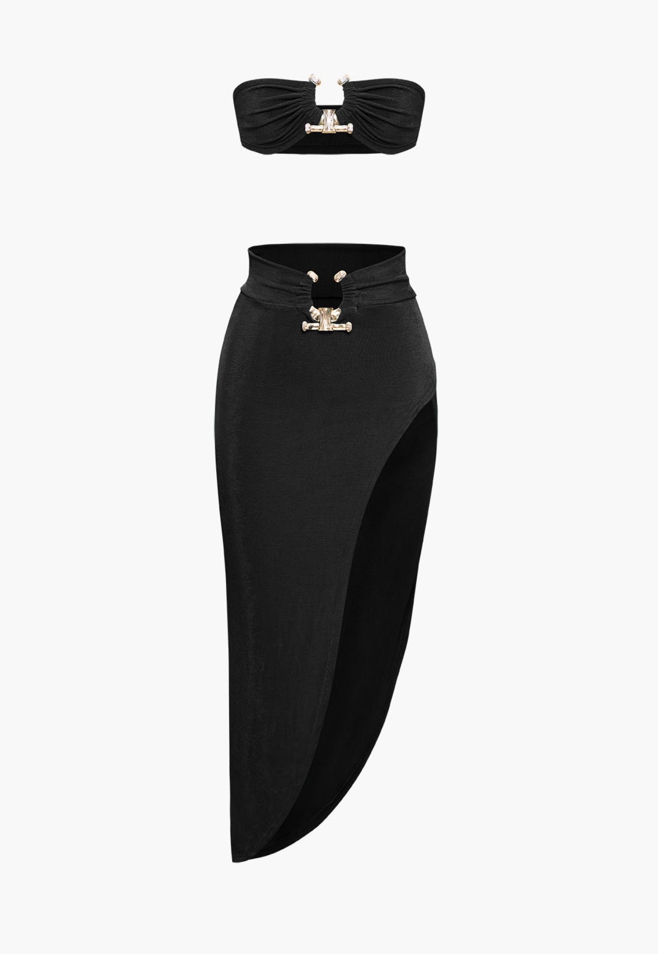 Média Slit Skirt Set