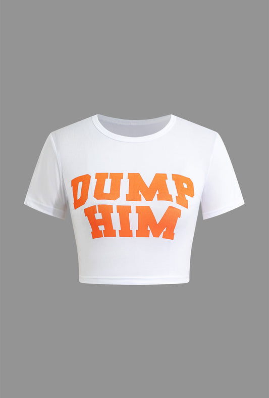 Dump Him Crop Top